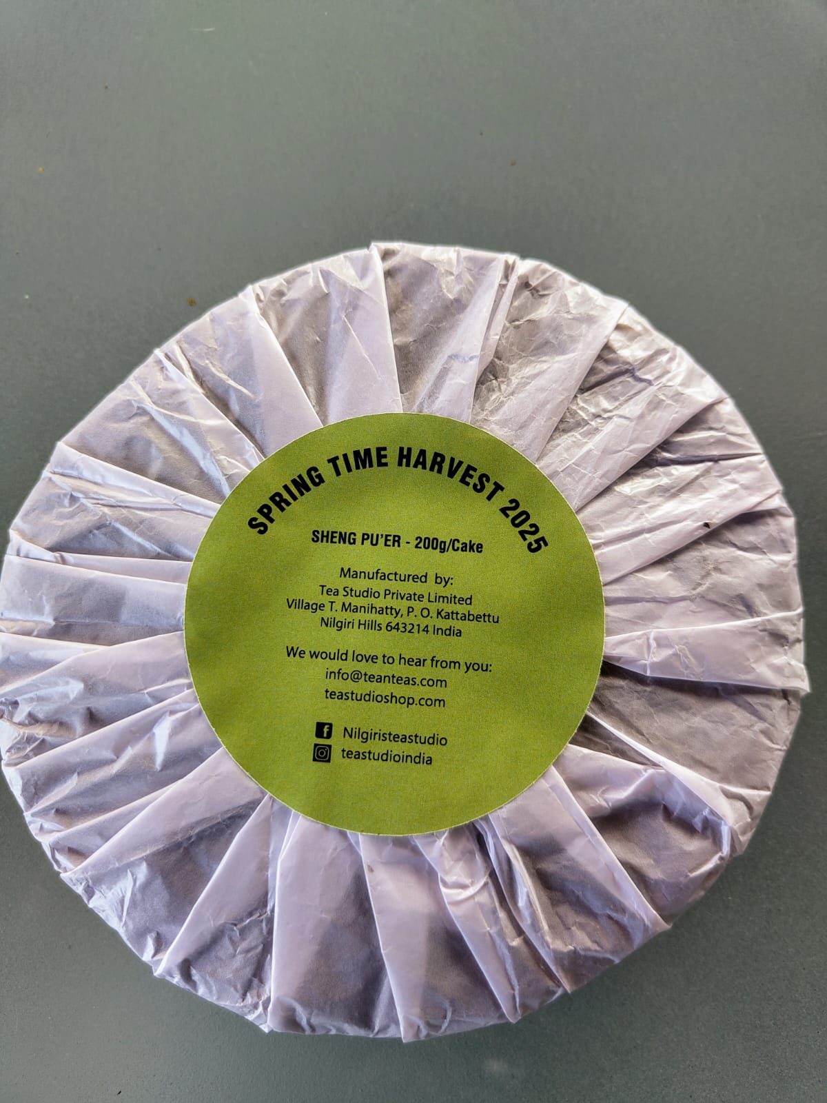 Nilgiri Pu'er - 200gms Cake